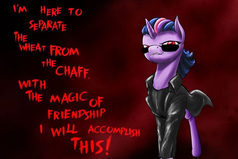 Size: 1280x854 | Tagged: safe, artist:d-lowell, derpibooru import, twilight sparkle, twilight sparkle (alicorn), alicorn, pony, testing testing 1-2-3, albert wesker, clothes, commission, cosplay, costume, crossover, red eyes, resident evil, solo