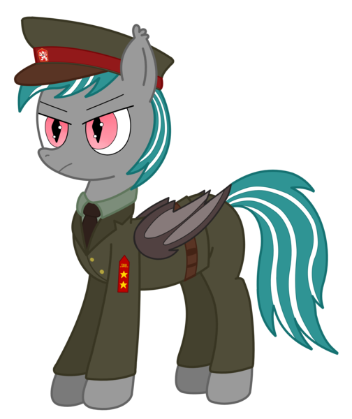 Size: 3016x3588 | Tagged: safe, artist:rainbowšpekgs, derpibooru import, oc, oc:malachite cluster, unofficial characters only, bat pony, pony, derpibooru community collaboration, 2021 community collab, annoyed, bat pony oc, bat wings, cap, clothes, czechoslovakia, hat, necktie, police, police uniform, simple background, solo, standing, transparent background, unamused, uniform, wings