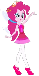 Size: 312x598 | Tagged: safe, artist:cookiechans2, artist:selenaede, artist:user15432, derpibooru import, pinkie pie, fairy, human, equestria girls, ballerina, ballet, ballet slippers, base used, braided ponytail, clothes, crown, dress, fairy princess, fairy wings, fairyized, flower, flower in hair, jewelry, leggings, pink dress, pinkarina, pinkierina, pinkirina, ponytail, princess pinkie pie, regalia, shoes, simple background, slippers, solo, sugar plum fairy, sugarplum fairy, transparent background, tutu, wings
