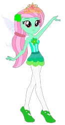 Size: 305x583 | Tagged: safe, artist:cookiechans2, artist:selenaede, artist:user15432, derpibooru import, minty, fairy, human, equestria girls, ballerina, ballet, ballet slippers, base used, braided ponytail, clothes, crown, dress, equestria girls style, equestria girls-ified, fairy princess, fairy wings, fairyized, flower, flower in hair, g3, g3 to equestria girls, g3 to g4, generation leap, green dress, green flowers, jewelry, leggings, mintyrina, ponytail, princess minty, regalia, shoes, simple background, slippers, solo, sugar plum fairy, sugarplum fairy, transparent background, tutu, wings