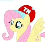 Size: 800x750 | Tagged: safe, artist:thread8, derpibooru import, fluttershy, pegasus, cap, hat, simple background, solo, white background