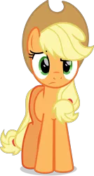 Size: 4700x8752 | Tagged: safe, artist:thatusualguy06, derpibooru import, applejack, earth pony, pony, the mane attraction, .svg available, confused, female, mare, simple background, solo, svg, transparent background, vector