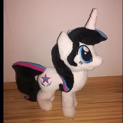 Size: 713x713 | Tagged: safe, artist:rxndxm.artist, derpibooru import, oc, oc:shooting star, unofficial characters only, pony, unicorn, female, irl, mare, photo, plushie, solo