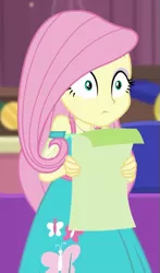 Size: 315x536 | Tagged: safe, derpibooru import, screencap, fluttershy, best in show: the pre-show, equestria girls, equestria girls series, spoiler:eqg series (season 2), cropped, solo