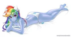 Size: 1500x774 | Tagged: suggestive, artist:racoonsan, color edit, derpibooru import, edit, editor:drakeyc, rainbow dash, equestria girls, adorasexy, anime, ass, barefoot, boob window, bra, breasts, busty rainbow dash, butt, cat keyhole bra set, cat lingerie, cleavage, clothes, colored, cute, dashabetes, equestria girls edit, feet, female, legs, lingerie, looking at you, rainbutt dash, sexy, skin color edit, sleeveless, solo, solo female, stupid sexy rainbow dash, underwear