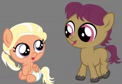 Size: 1280x876 | Tagged: safe, artist:exterminator2003, derpibooru import, mane allgood, snap shutter, pony, baby, baby pony, colt, female, filly, male, maneshutter, shipping, straight, younger