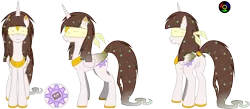 Size: 6132x2666 | Tagged: safe, artist:kyoshyu, derpibooru import, oc, oc:holotape, alicorn, pony, absurd resolution, blindfold, butt, female, mare, plot, simple background, solo, transparent background