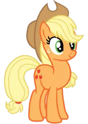 Size: 540x758 | Tagged: safe, artist:gmaplay, derpibooru import, applejack, earth pony, pony, applejack's hat, cowboy hat, cute, hat, jackabetes, simple background, solo, transparent background