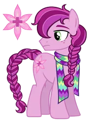 Size: 1417x1941 | Tagged: safe, artist:strawberry-spritz, derpibooru import, oc, pony, clothes, male, offspring, parent:timber spruce, parent:twilight sparkle, parents:timbertwi, scarf, simple background, solo, stallion, transparent background, vector