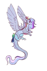 Size: 2000x3000 | Tagged: safe, artist:orphicdove, derpibooru import, oc, unofficial characters only, draconequus, interspecies offspring, offspring, parent:discord, parent:rainbow dash, parents:discodash, simple background, solo, transparent background