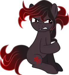 Size: 7398x7977 | Tagged: safe, artist:lincolnbrewsterfan, derpibooru import, oc, oc:trauma trigger, unofficial characters only, earth pony, pony, .svg available, angry, earth pony oc, edgy, furious, gritted teeth, male, ponified derpibooru tag, simple background, solo, stallion, stallion oc, svg, transparent background, trauma trigger, trauma trigger is not amused, unamused, vector
