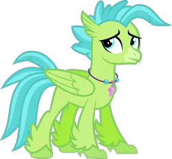 Size: 4331x4000 | Tagged: safe, artist:melisareb, derpibooru import, oc, oc:bottlegriff, unofficial characters only, hippogriff, pony, absurd resolution, jewelry, male, necklace, not terramar, simple background, solo, stallion, transparent background, vector