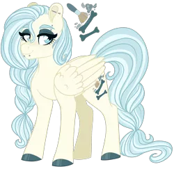 Size: 2410x2341 | Tagged: safe, artist:whalepornoz, derpibooru import, oc, oc:snowy dust, pegasus, pony, colored hooves, ear piercing, earring, eyebrow piercing, eyeshadow, female, jewelry, makeup, mare, offspring, parent:fluttershy, parent:thunderlane, parents:thundershy, piercing, simple background, snake bites, solo, transparent background
