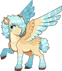 Size: 603x696 | Tagged: safe, alternate version, artist:lastnight-light, derpibooru import, oc, oc:high tide, pegasus, pony, colored wings, male, multicolored wings, simple background, solo, stallion, tail feathers, transparent background, wings