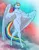 Size: 932x1200 | Tagged: suggestive, artist:sunny way, derpibooru import, rainbow dash, anthro, pegasus, unguligrade anthro, abs, artwork, breasts, cloud, digital art, feather, female, finished commission, image, large wings, morning, muscles, muscular female, nudity, pinup, png, rainbuff dash, sexy, sketch, sky, solo, solo female, warmup, wings