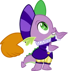 Size: 3000x3149 | Tagged: safe, artist:cloudyglow, derpibooru import, spike, dragon, hearth's warming eve (episode), hearth's warming eve, image, male, png, simple background, solo, transparent background, vector