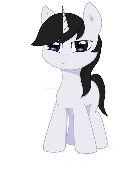 Size: 2480x3508 | Tagged: safe, artist:photon_lee, derpibooru import, oc, oc:photonlee, unofficial characters only, pony, unicorn, female, mare, simple background, solo, white background