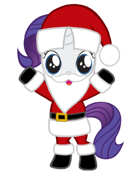 Size: 781x1024 | Tagged: artist needed, safe, derpibooru import, rarity, pony, unicorn, belt, bipedal, boots, christmas, clothes, costume, cute, fake beard, female, filly, filly rarity, hat, holiday, horn, looking at you, open mouth, raribetes, santa beard, santa claus, santa costume, santa hat, shoes, simple background, solo, transparent background, vector, younger