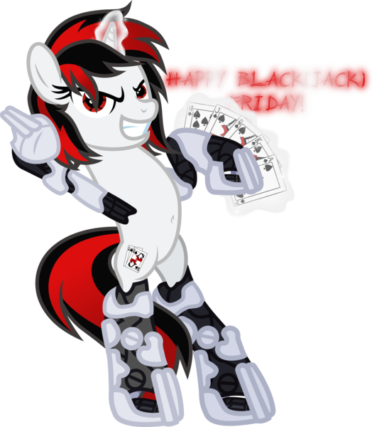 Size: 5006x5734 | Tagged: safe, artist:lincolnbrewsterfan, derpibooru import, oc, oc:blackjack, unofficial characters only, pony, unicorn, fallout equestria, fallout equestria: project horizons, 10 of spades, ace of spades, alternate hairstyle, belly button, bipedal, black friday, blackjack friday, card, determined, fanfic art, female, happy black friday, happy black friday 2020, jack of spades, king of spades, level 1 (project horizons), mare, playing card, queen of spades, rearing, royal flush, scratch font, simple background, smiling, smiling at you, solo, spades, standing, standing on two hooves, transparent background, vector