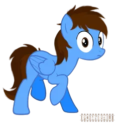 Size: 2457x2593 | Tagged: safe, artist:indonesiarailroadpht, artist:ponyrailartist, derpibooru import, oc, oc:pegasusgamer, unofficial characters only, pegasus, pony, looking at you, one hoof raised, show accurate, simple background, solo, transparent background, wings