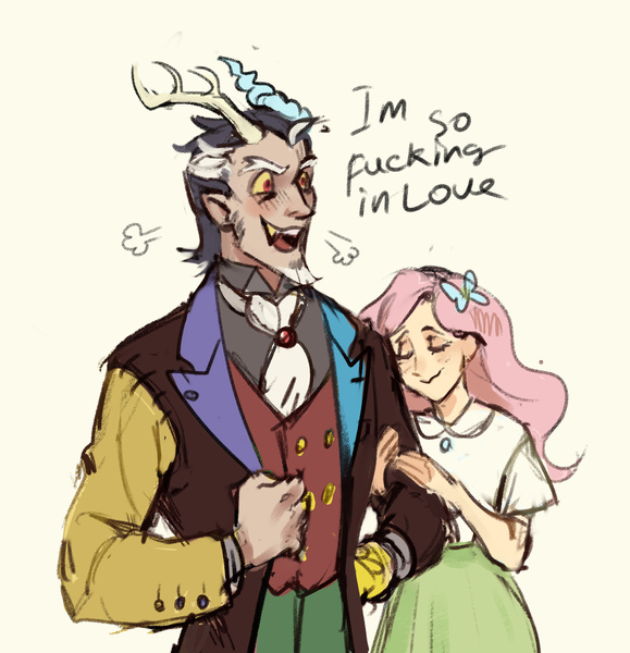 mlp discord and fluttershy human