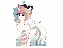 Size: 1618x1235 | Tagged: safe, artist:little-sketches, derpibooru import, oc, oc:rai, unofficial characters only, pony, unicorn, bandage, chest fluff, male, simple background, solo, white background