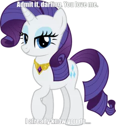 Size: 858x931 | Tagged: safe, derpibooru import, rarity, pony, unicorn, bronybait, caption, cute, darling, element of generosity, element of honesty, element of kindness, element of laughter, element of loyalty, element of magic, elements of harmony, jewelry, looking at you, meme, necklace, one hoof raised, rarara, raribetes, simple background, smiling, text, transparent background, truth, vector, waifu