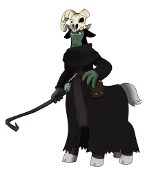 Size: 807x892 | Tagged: safe, artist:eternity9, derpibooru import, centaur, centaurified, cloven hooves, crossover, merasmus, scream fortress, simple background, species swap, team fortress 2, transparent background