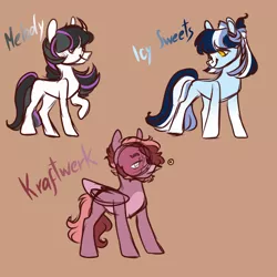 Size: 1000x1000 | Tagged: safe, artist:orphicdove, derpibooru import, oc, oc:icy sweet, oc:kraftwerk, oc:melody, earth pony, pegasus, pony, unicorn, alternate universe, au:chaoticverse, magical lesbian spawn, offspring, parent:bon bon, parent:derpy hooves, parent:doctor whooves, parent:lyra heartstrings, parent:octavia melody, parent:vinyl scratch, parents:doctorderpy, parents:lyrabon, solo