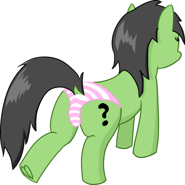 Size: 1612x1613 | Tagged: suggestive, artist:poniidesu, derpibooru import, oc, oc:anonfilly, unofficial characters only, earth pony, pony, clothes, female, filly, foalcon, frog (hoof), panties, simple background, solo, striped underwear, transparent background, underage, underhoof, underwear