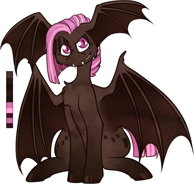 Size: 941x892 | Tagged: safe, artist:velnyx, derpibooru import, oc, oc:ganache, bat pony, pony, male, simple background, solo, stallion, transparent background, wing ears