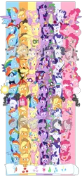 Size: 4579x9800 | Tagged: safe, artist:chub-wub, derpibooru import, applejack, fili-second, fluttershy, humdrum, li'l cheese, masked matter-horn, mistress marevelous, pinkie pie, radiance, rainbow dash, rarity, saddle rager, spike, twilight sparkle, twilight sparkle (alicorn), zapp, alicorn, crystal pony, dragon, earth pony, pegasus, pony, seapony (g4), unicorn, magical mystery cure, my little pony: the movie, power ponies (episode), princess twilight sparkle (episode), the best night ever, the crystal empire, the cutie map, the cutie re-mark, the last problem, the return of harmony, twilight's kingdom, absurd resolution, alternate hairstyle, alternate timeline, apocalypse dash, applejack's hat, baby, baby spike, bandana, big crown thingy, captain twilight, chrysalis resistance timeline, clothes, comic book, commonity, cowboy hat, crystal war timeline, crystallized, dashstorm, discorded, dress, element of generosity, element of honesty, element of kindness, element of laughter, element of loyalty, element of magic, elements of harmony, equal cutie mark, equalized, eyes closed, eyeshadow, female, filly, filly applejack, filly fluttershy, filly pinkie pie, filly rainbow dash, filly rarity, filly twilight sparkle, freckles, gala dress, grin, hat, jacket, jackletree, jewelry, makeup, male, mane seven, mane six, mare, mask, multeity, night maid rarity, nightmare takeover timeline, older, older applejack, older fluttershy, older mane seven, older mane six, older pinkie pie, older rainbow dash, older rarity, older spike, older twilight, open mouth, pinkamena diane pie, pirate, pirate applejack, pirate hat, pirate rainbow dash, pirate rarity, power ponies, rainbow power, raised hoof, regalia, sad, seaponified, seapony pinkie pie, shirt, smiling, so much flutter, sparkle sparkle sparkle, species swap, timeline, too much pink energy is dangerous, tribal pie, tribalshy, unicorn twilight, vine, wall of tags, wet, wet mane, younger