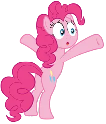 Size: 7000x8200 | Tagged: safe, artist:tardifice, derpibooru import, pinkie pie, earth pony, pony, daring done?, :o, absurd resolution, bipedal, open mouth, simple background, solo, transparent background, vector