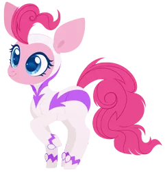 Size: 3000x3107 | Tagged: safe, artist:belka-sempai, derpibooru import, fili-second, pinkie pie, earth pony, pony, power ponies (episode), colored pupils, lineless, power ponies, simple background, solo, transparent background