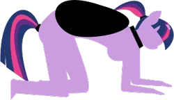 Size: 354x204 | Tagged: suggestive, alternate version, anonymous artist, derpibooru import, twilight sparkle, twilight sparkle (alicorn), ponified, alicorn, anthro, plantigrade anthro, pony, fall of equestria, .svg available, all fours, alternate hairstyle, bound wings, bowing, breasts, broken horn, collar, featureless breasts, female, femsub, hair wrap, horn, minimalist, modern art, nudity, ponytail, sex slave, simple background, slave, submissive, svg, tail wrap, transparent background, vector, wing sleeves, wings