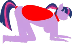 Size: 345x210 | Tagged: suggestive, alternate version, anonymous artist, derpibooru import, twilight sparkle, twilight sparkle (alicorn), ponified, alicorn, anthro, plantigrade anthro, pony, fall of equestria, .svg available, all fours, alternate hairstyle, bound wings, bowing, breasts, broken horn, collar, featureless breasts, female, femsub, hair wrap, horn, minimalist, modern art, nudity, ponytail, sex slave, simple background, slave, submissive, svg, tail wrap, transparent background, vector, wing sleeves, wings
