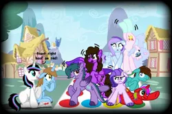 Size: 1080x716 | Tagged: safe, artist:rxndxm.artist, derpibooru import, oc, oc:crystal clarity, unofficial characters only, dracony, dragon, hybrid, pony, kilalaverse, base used, building, interspecies offspring, offspring, outdoors, parent:rarity, parent:spike, parents:sparity, twister