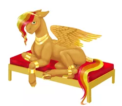 Size: 4639x4024 | Tagged: safe, artist:evgenya, derpibooru import, oc, oc:flame, unofficial characters only, pegasus, fainting couch, male, pegasus oc, simple background, solo, wings
