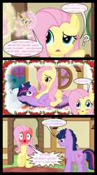 Size: 1280x2300 | Tagged: safe, artist:bigsnusnu, derpibooru import, fluttershy, twilight sparkle, bat pony, comic:dusk shine in pursuit of happiness, bat ponified, bed, blushing, dusk shine, duskshy, female, flutterbat, half r63 shipping, lesbian, male, race swap, red face, rule 63, shipping, straight, twishy