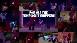 Size: 1972x1109 | Tagged: safe, derpibooru import, edit, edited screencap, editor:quoterific, screencap, applejack, fluttershy, pinkie pie, rainbow dash, spike, tempest shadow, twilight sparkle, twilight sparkle (alicorn), alicorn, my little pony: the movie, collage, female, image, lesbian, png, shipping, staff, staff of sacanas, tempestlight