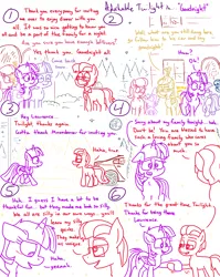 Size: 4779x6013 | Tagged: safe, artist:adorkabletwilightandfriends, derpibooru import, lily, lily valley, moondancer, night light, spike, twilight sparkle, twilight sparkle (alicorn), twilight velvet, oc, oc:lawrence, alicorn, pony, comic:adorkable twilight and friends, adorkable, adorkable twilight, back, blushing, bump, butt, car, comic, cute, dad, door, dork, embarrassed, family, friendship, front door, holding hooves, house, humor, light, looking down, love, mom, moon, necktie, neighborhood, night, parent, plot, ponyville, relationship, silly, slice of life, stars, streetlight, walking away, wholesome, wingmare