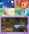 Size: 782x920 | Tagged: safe, artist:brandonale, derpibooru import, babs seed, fluttershy, princess luna, rainbow dash, gamer luna, exploitable meme, golden oak library, image, library, meme, minecraft, obligatory pony, png, television, tv meme