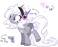 Size: 1768x1434 | Tagged: safe, artist:cinnamontee, derpibooru import, oc, oc:yui, pegasus, pony, female, headphones, mare, simple background, solo, transparent background, two toned wings, wings