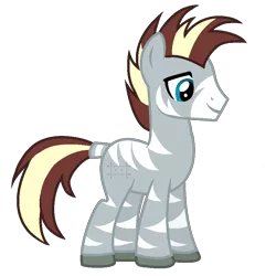 Size: 900x900 | Tagged: safe, artist:choisky13, derpibooru import, oc, oc:zee zinc, unofficial characters only, hybrid, pony, zony, male, simple background, solo, stallion, transparent background