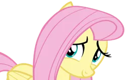 Size: 1280x815 | Tagged: safe, artist:andoanimalia, derpibooru import, fluttershy, pegasus, pony, fame and misfortune, adorable face, cute, daaaaaaaaaaaw, dat face, diabetes, female, hnnng, looking at you, mare, shyabetes, simple background, solo, transparent background, vector, weapons-grade cute