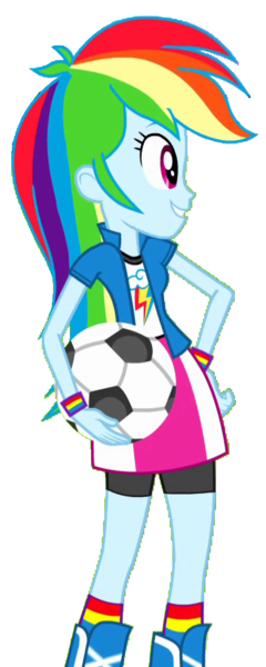 Size: 400x1000 | Tagged: safe, artist:ftvs-cm45, derpibooru import, edit, edited screencap, screencap, rainbow dash, equestria girls, equestria girls (movie), background removed, football, not a vector, simple background, soccer ball (object), solo, sports, transparent background