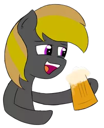 Size: 1876x2311 | Tagged: safe, artist:lazymort, derpibooru import, oc, oc:skipsy, earth pony, pony, alcohol, beer, berrytube, simple background, solo, transparent background