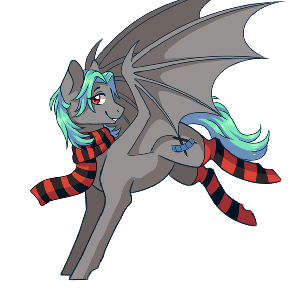 Size: 3000x3000 | Tagged: safe, artist:flaming-trash-can, derpibooru import, oc, unofficial characters only, bat pony, pony, clothes, commission, simple background, socks, solo, striped socks, white background, ych result