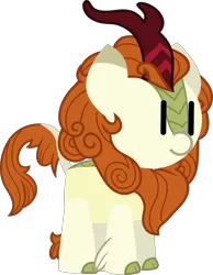 Size: 5366x6927 | Tagged: safe, artist:isaac_pony, derpibooru import, autumn blaze, kirin, awwtumn blaze, cute, female, horns, image, kibiy pony, png, show accurate, simple background, smiling, solo, standing, transparent background, vector