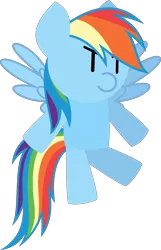 Size: 5392x8374 | Tagged: safe, artist:isaac_pony, derpibooru import, rainbow dash, pegasus, pony, cute, female, food, horns, kibiy pony, show accurate, simple background, smiling, solo, spread wings, standing, transparent background, vector, wings